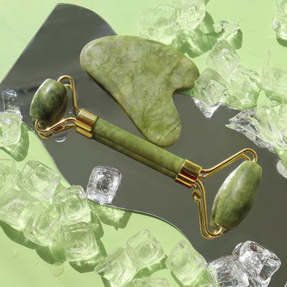 Jade Roller with Gua Sha Set